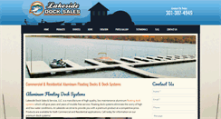 Desktop Screenshot of lakesidedocksales.com